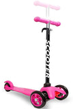 OxGord Scooter for Kids - Deluxe Pink 3 Wheel Glider with Kick n Go, Lean 2 Turn, Step 4 Break- 2016 Newly Designed Models
